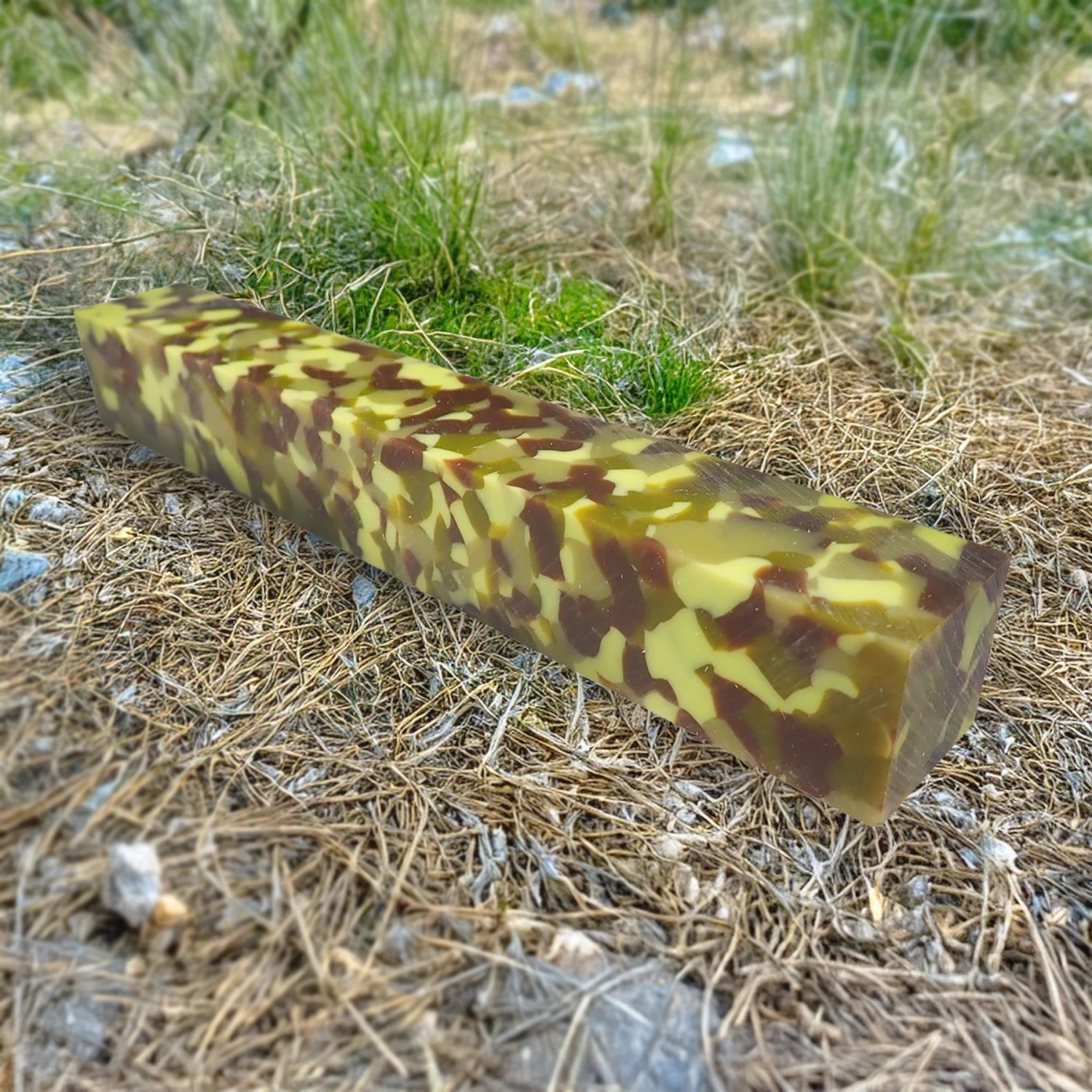 Ocean Moss Quartz Acrylic Pen Turning Blank - 150x20x20mm, 6x3/4x3/4 In 1 Ocean Moss Quartz Acrylic Pen Turning Blank - 150x20x20mm, 6x3/4x3/4 In