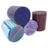 Blue Mixed Polyester Turning Blanks - 63.5x50x50mm, Set Of 4