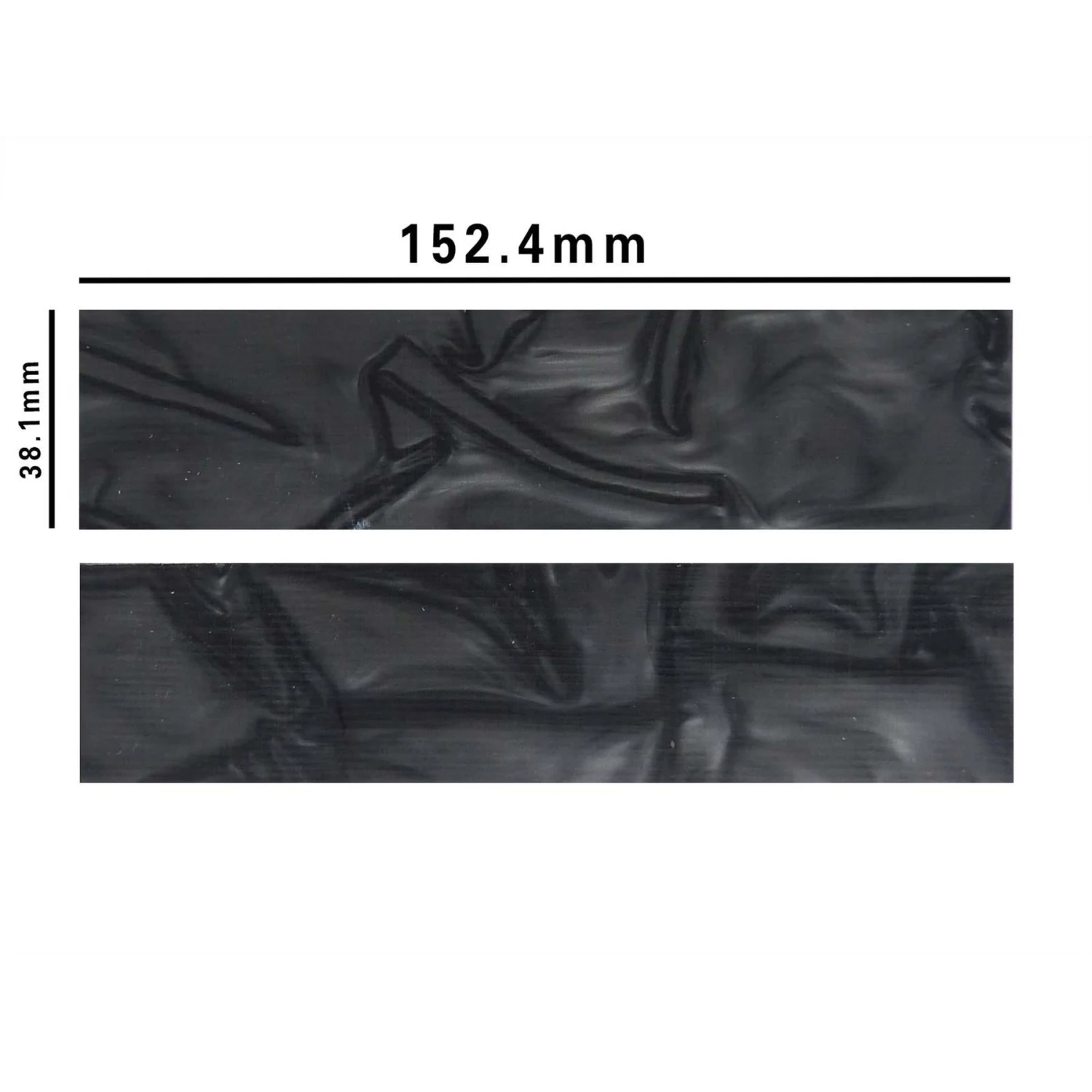 Carbon Abstract Kirinite Acrylic Knife Scales (Pair) 2 Carbon Abstract Kirinite Acrylic Knife Scales (Pair) - Image 2