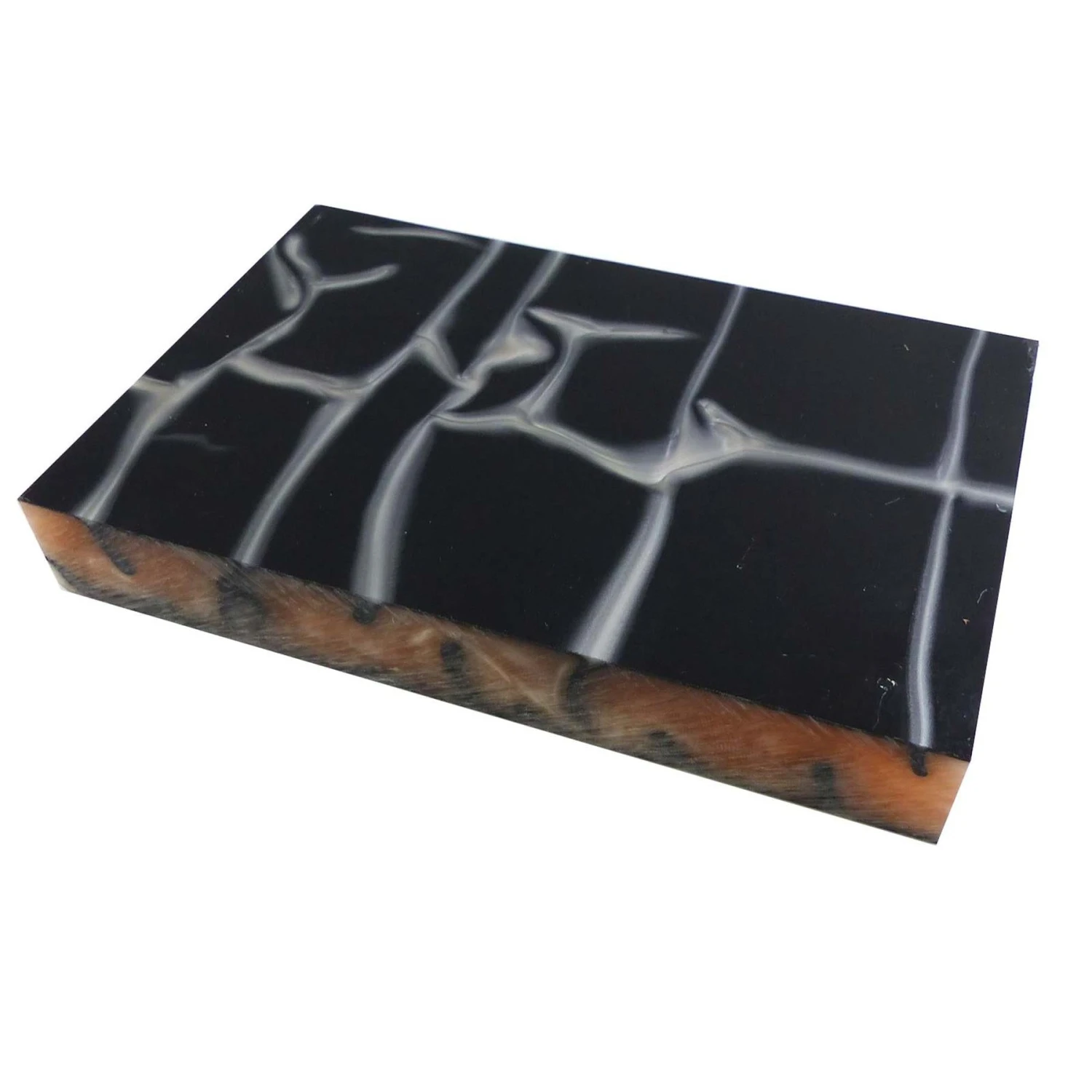 Oyster Abstract Kirinite Acrylic Block - 150x100x20mm, 6x4x3/4" 1 Oyster Abstract Kirinite Acrylic Block - 150x100x20mm, 6x4x3/4"