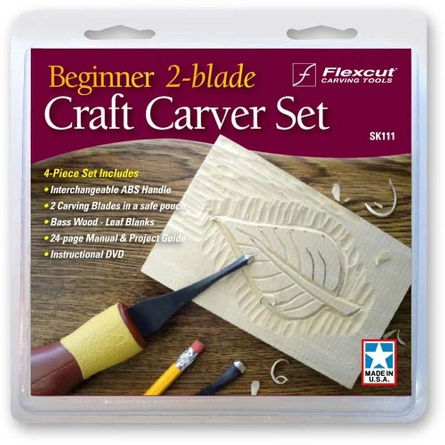 Beginner 2-Blade Craft Carvers Set 1 Beginner 2-Blade Craft Carvers Set