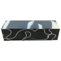 Cyclone Blue/White Abstract Acrylic Knife Block - 150x40x31mm