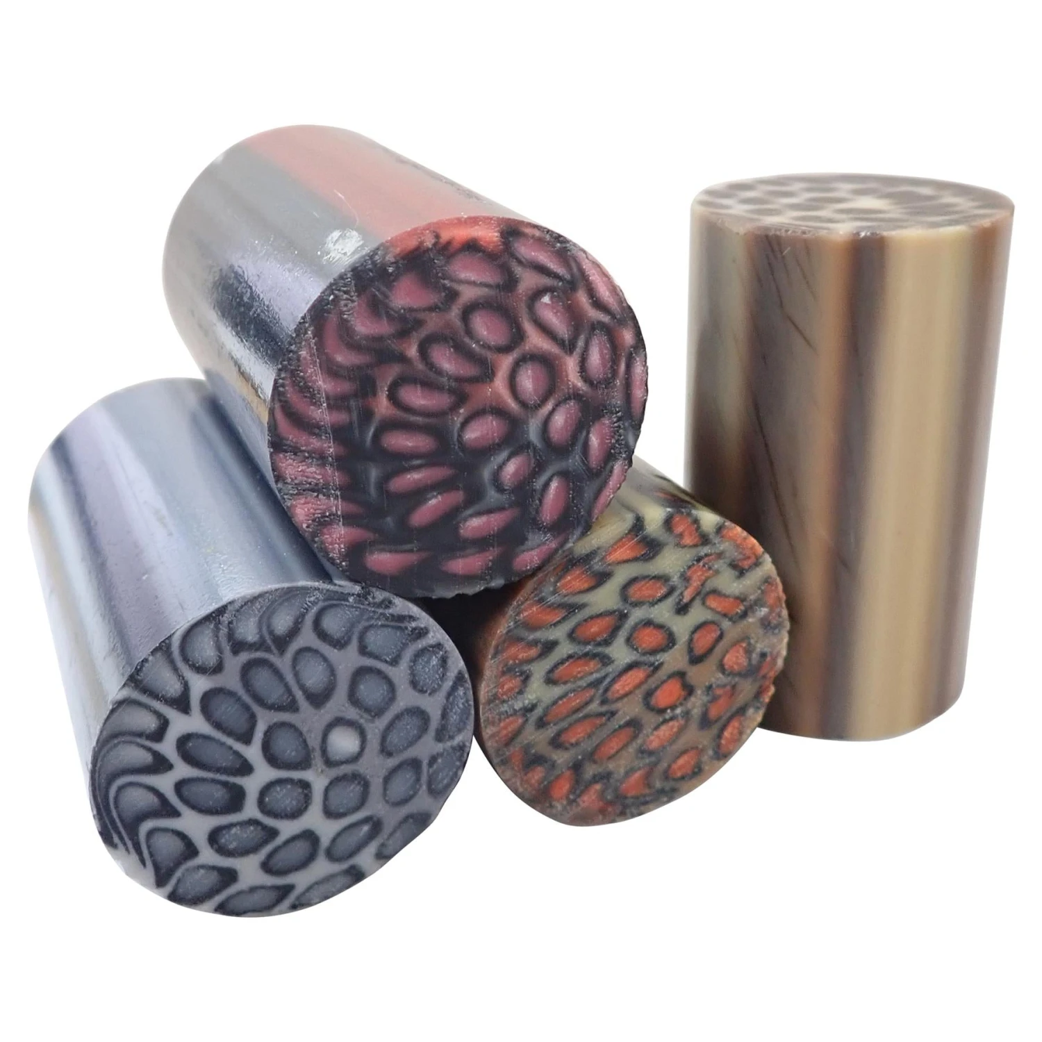 Leopard Polyester Turning Blanks - 63.5x39x39mm, Set Of 4 1 Leopard Polyester Turning Blanks - 63.5x39x39mm, Set Of 4