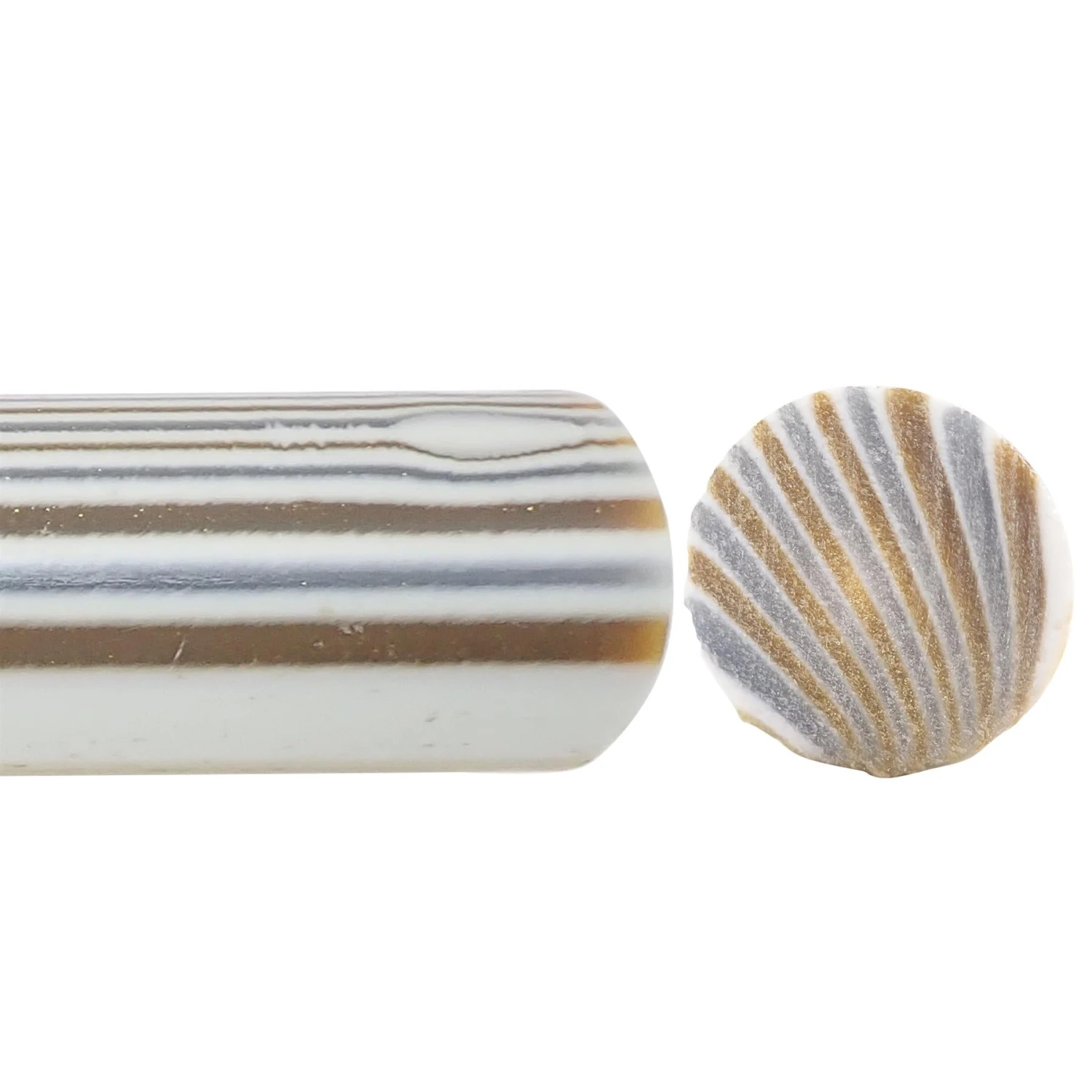 Gold / White / Silver Polyester Turning Blank - 150x45x45mm 1 Gold / White / Silver Polyester Turning Blank - 150x45x45mm