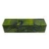 Toxic Green/Black Abstract Kirinite Acrylic Knife Block - 150x40x31mm