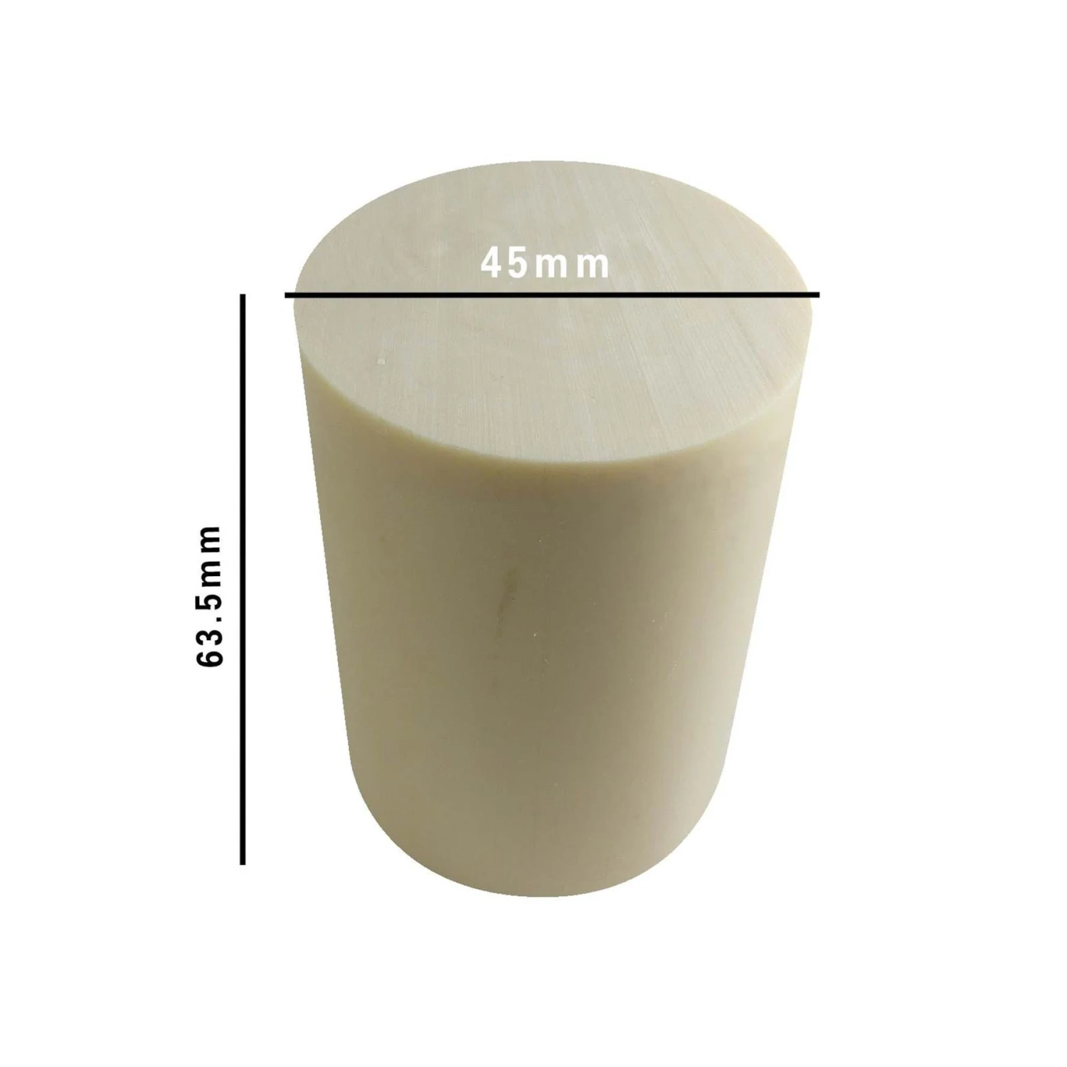 Ivory Polyester Turning Blank 1 Ivory Polyester Turning Blank