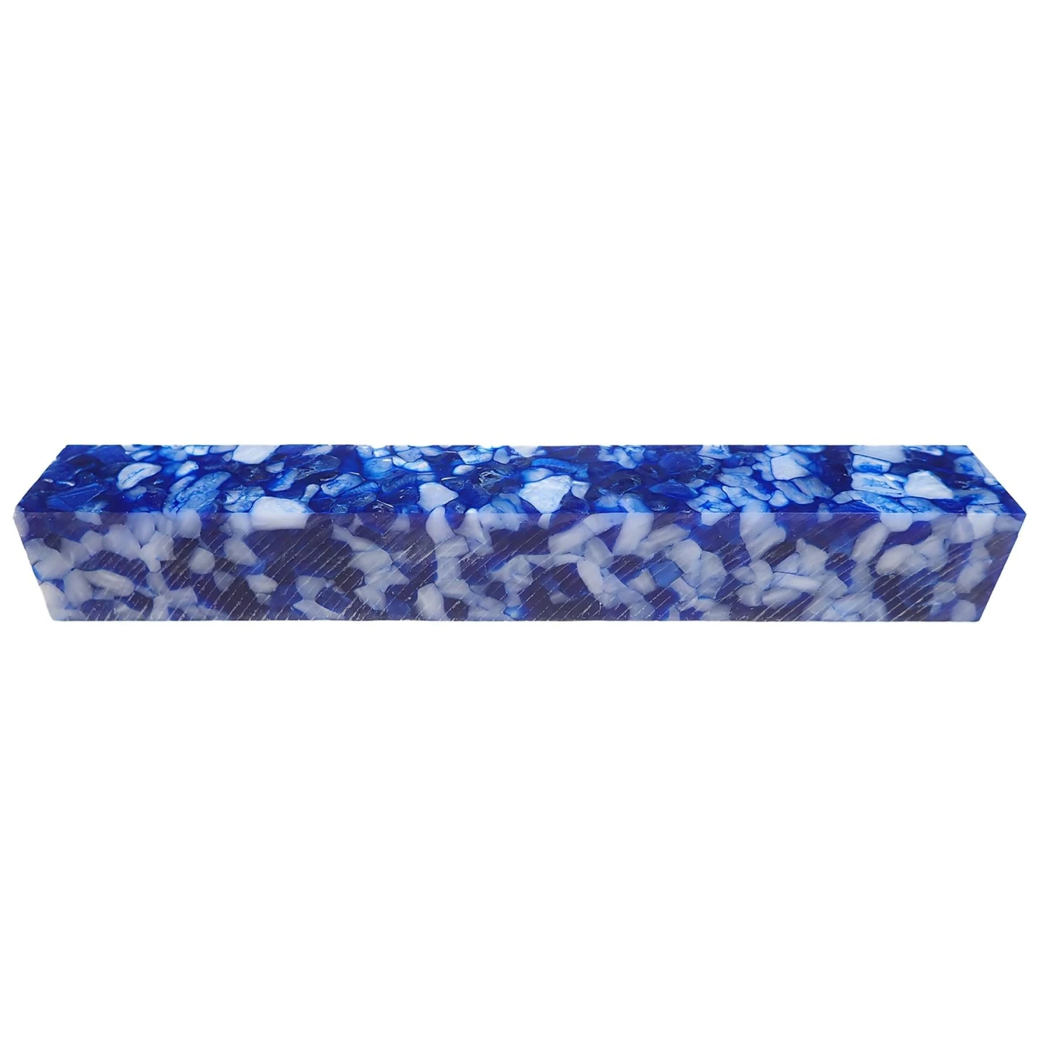 Crackle Blue Acrylic Pen Turning Blank - 150x20x20mm, 6x3/4x3/4 In 1 Crackle Blue Acrylic Pen Turning Blank - 150x20x20mm, 6x3/4x3/4 In