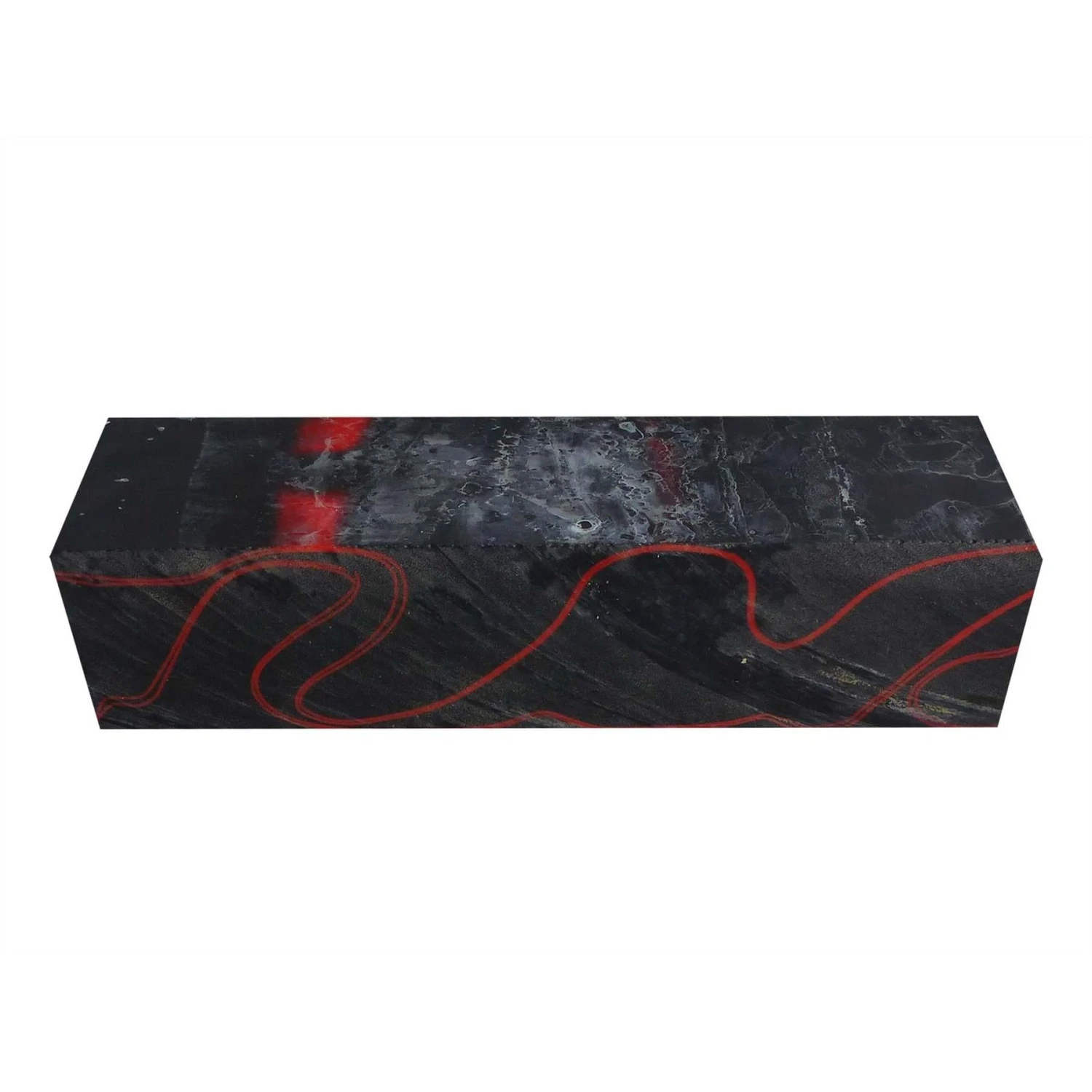 Lava Flow Abstract Kirinite Acrylic Knife Block - 150x40x31mm 2 Lava Flow Abstract Kirinite Acrylic Knife Block - 150x40x31mm - Image 2